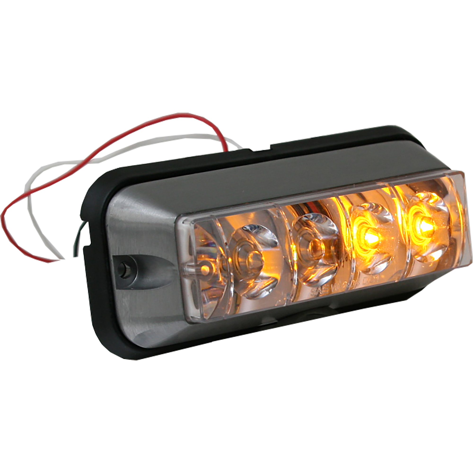 Buyers Products, 5in. LED Emergency Warning Flash Strobe Light Amber/Clear, Light Type LED, Lens Color Multi, Included (qty.) 1 Model# 8891105